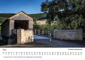 Jena Foto-Kalender "Jenaer Fotomomente 2023", Mai – Kunitzer Hausbrücke