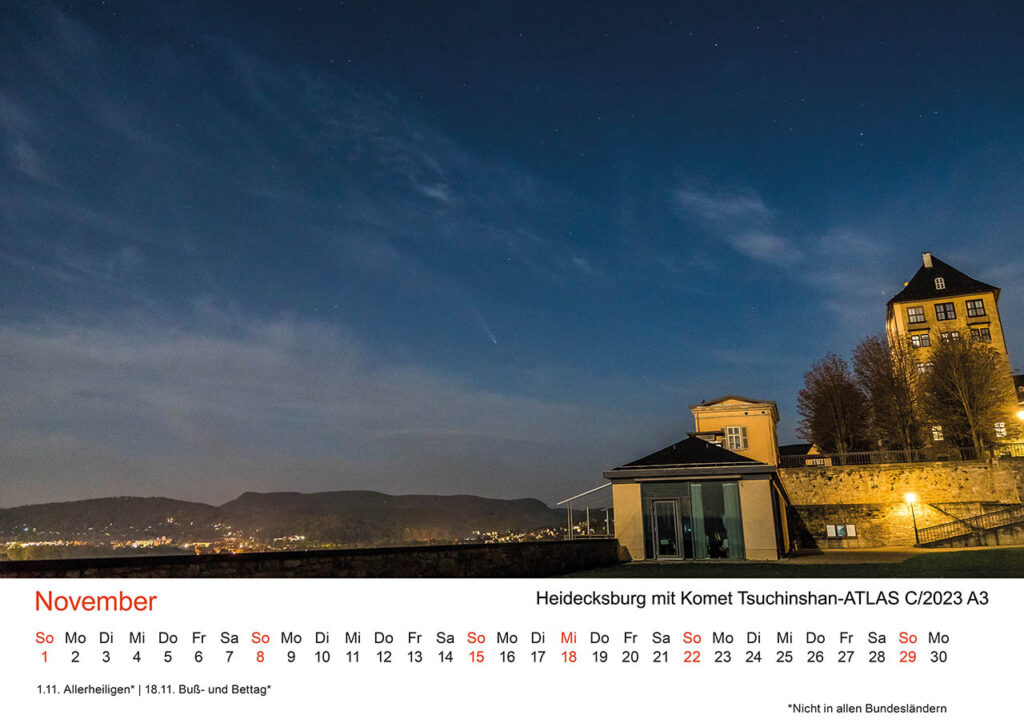 November – Heidecksburg mit Komet Tsuchinshan-ATLAS C/2023 A3